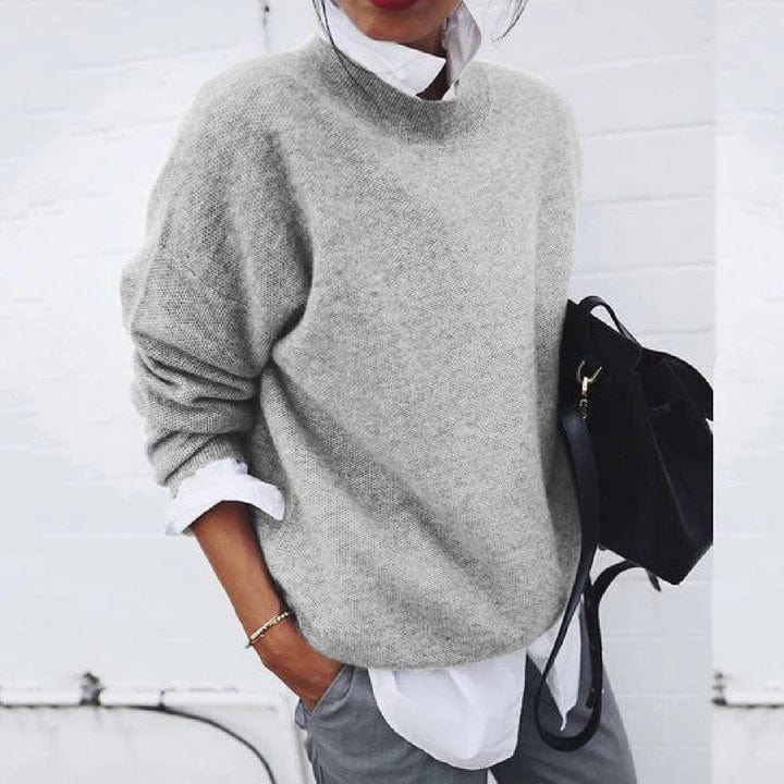 Pull Oversize Col Rond - Femme - Daelina