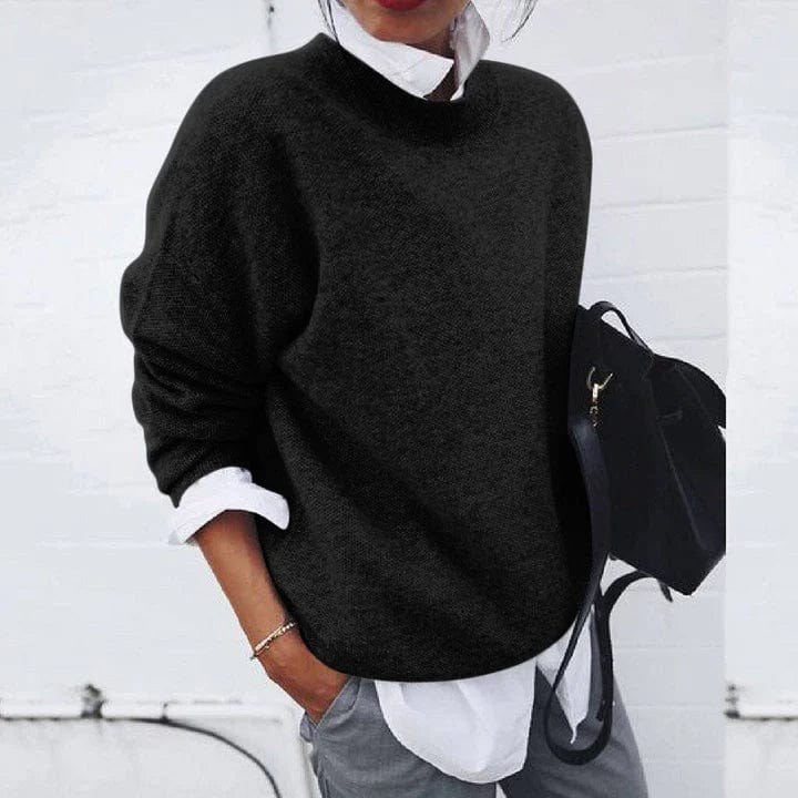 Pull Oversize Col Rond - Femme - Daelina