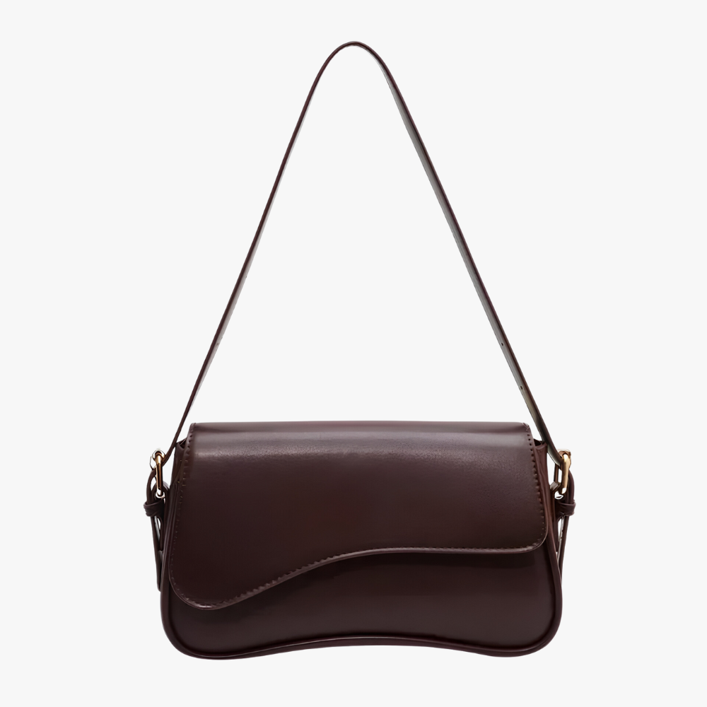 Vegan Leather Baguette Style Bag - Women - Fiora