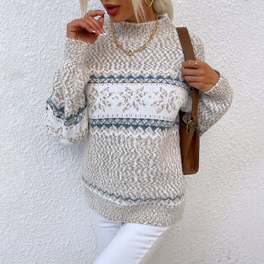 Zippé Pull Col Montant - Bean - Lurelia