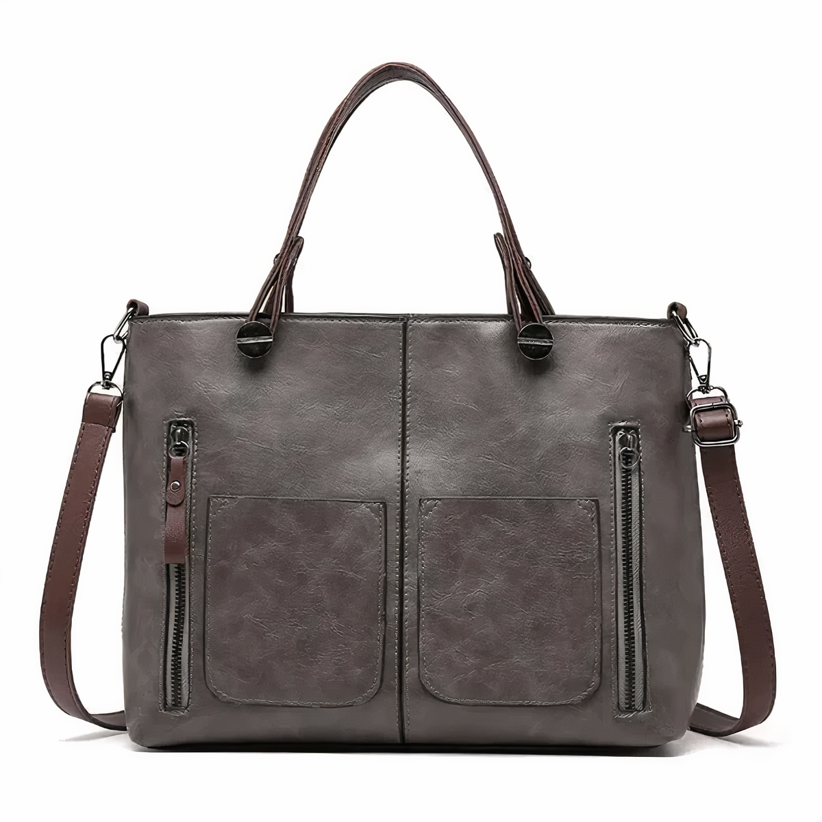 Sac en Cuir Vintage à Bandoulière - Femme - Vintessa