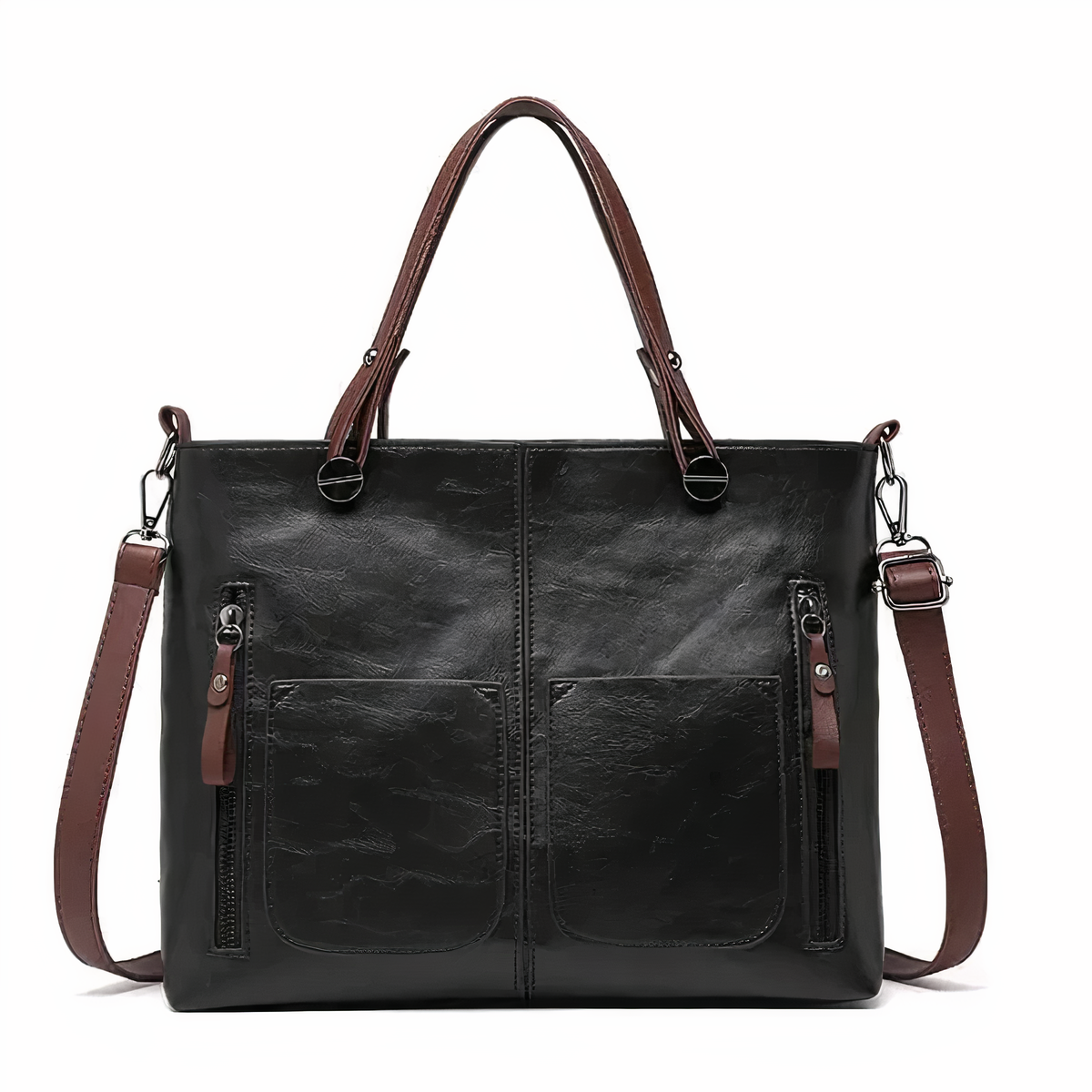 Sac en Cuir Vintage à Bandoulière - Femme - Vintessa