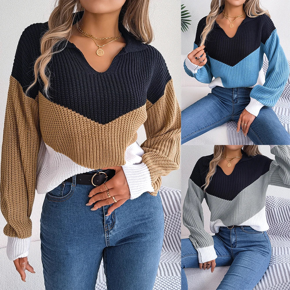 Genser med høy hals og oversized passform - Dame - Phaelya