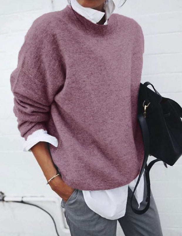 Pull Oversize Col Rond - Femme - Daelina