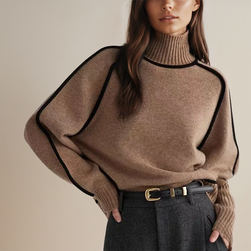 Pull Os cionn Méid Col Roulé - Bean - Scarella
