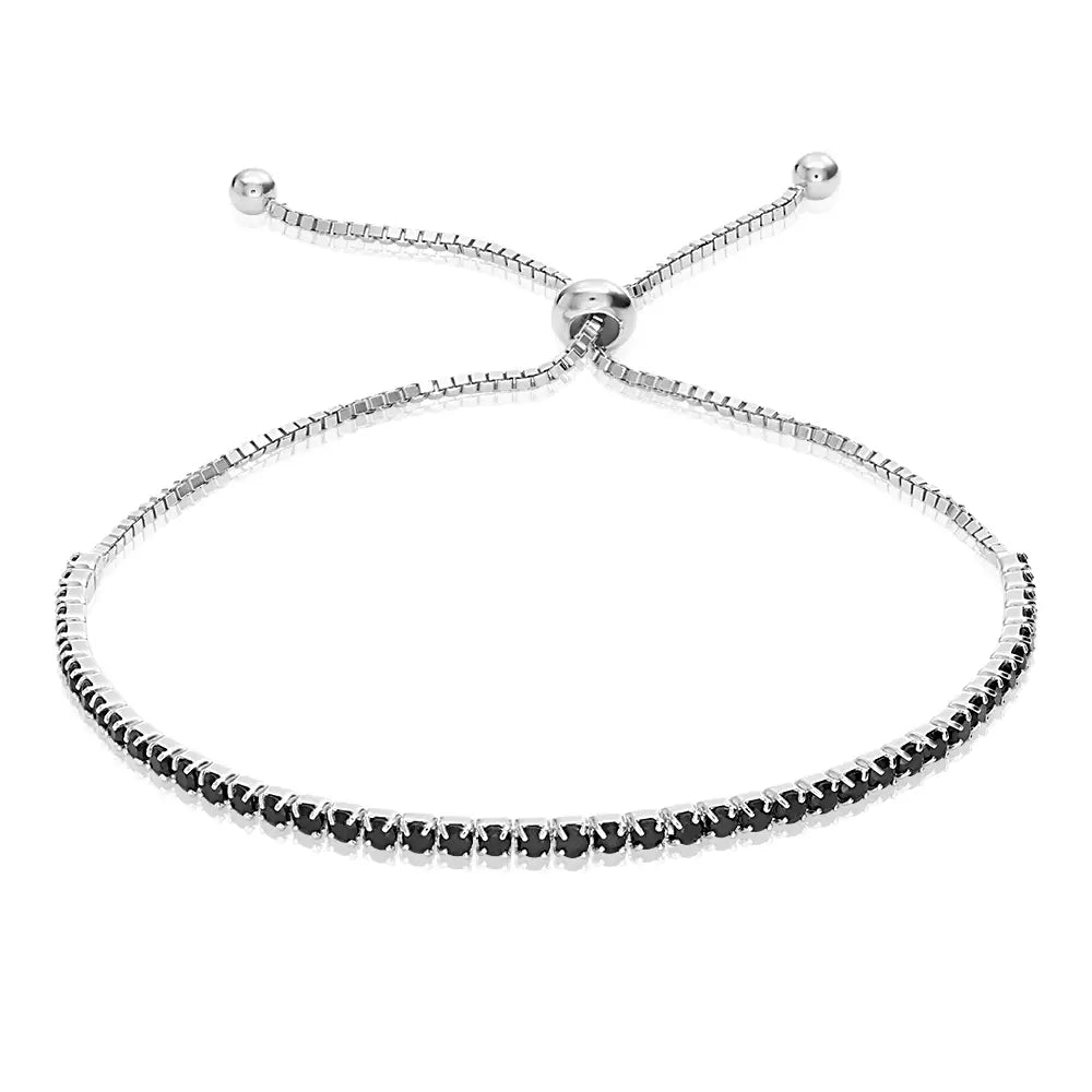 Bracelet Argent Sterling Femme – Élégance Nocturne
