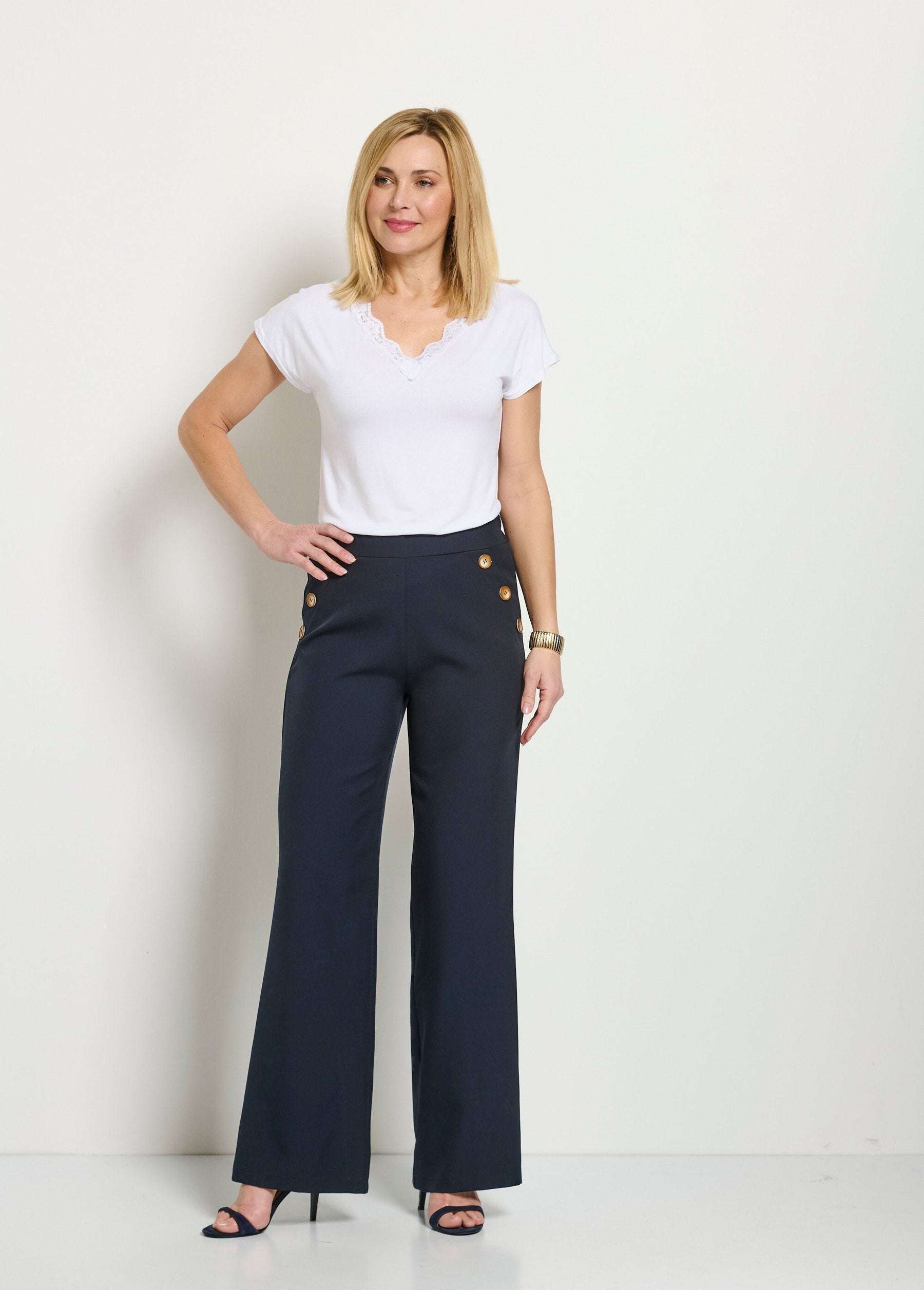 Pantalon Large Uni - Femme - Solyana