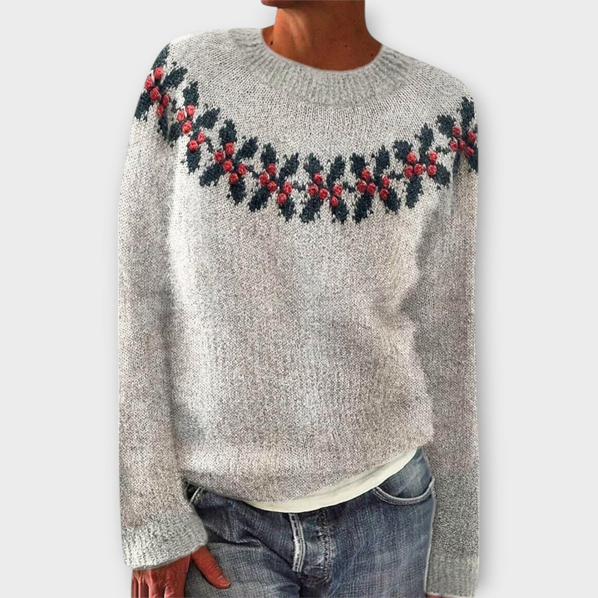 Pull Côtelé Col Roulé - Femme - Syveline