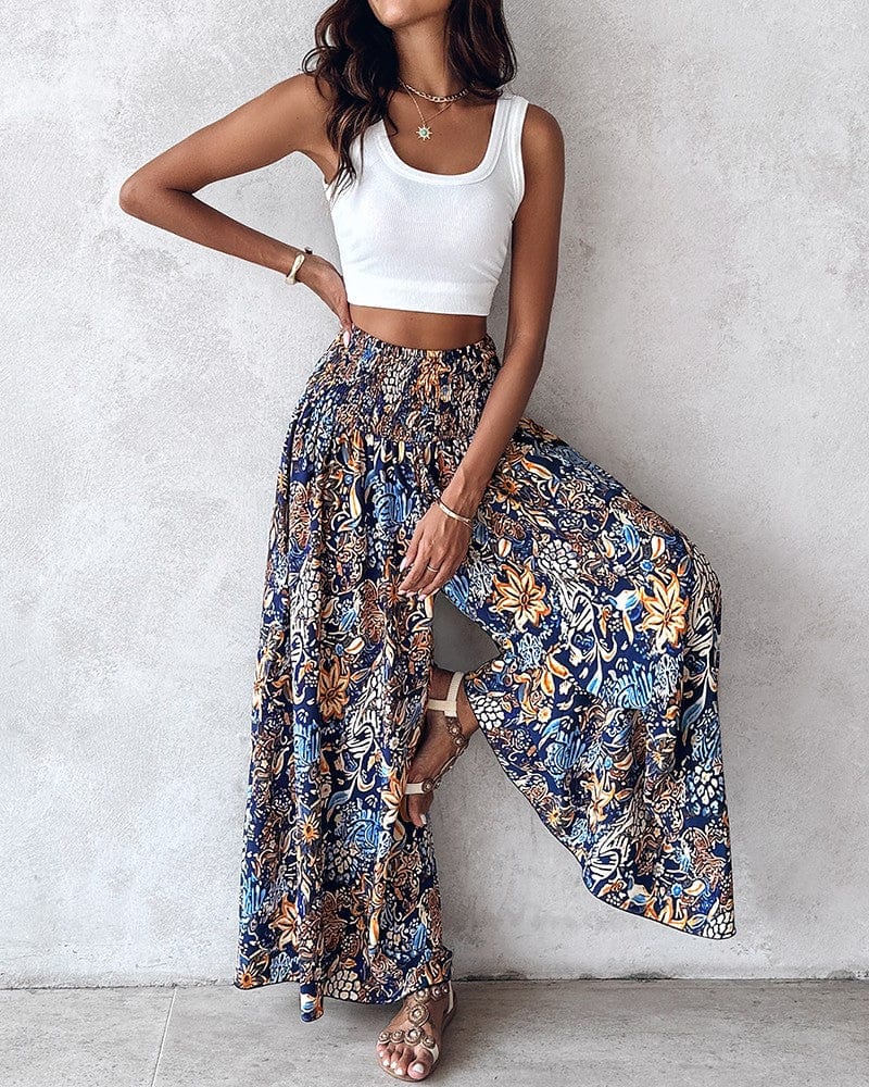 Pantalon Large Taille Haute - Femme - Karvya