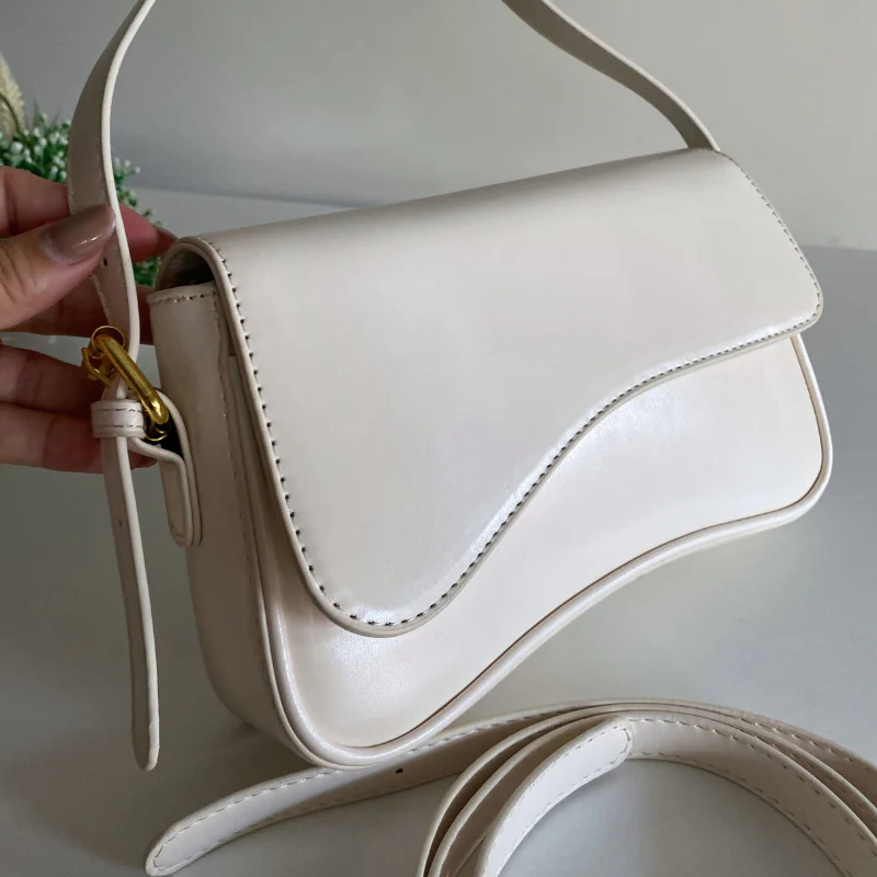 Vegan Leather Baguette Style Bag - Women - Fiora