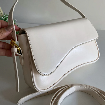 Vegan Leather Baguette Style Bag - Women - Fiora