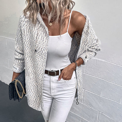Hooded Cardigan - Women - Elmira