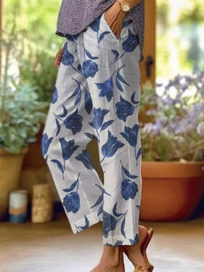 Pantalon Fleuri d’Été - Femme - Solenya