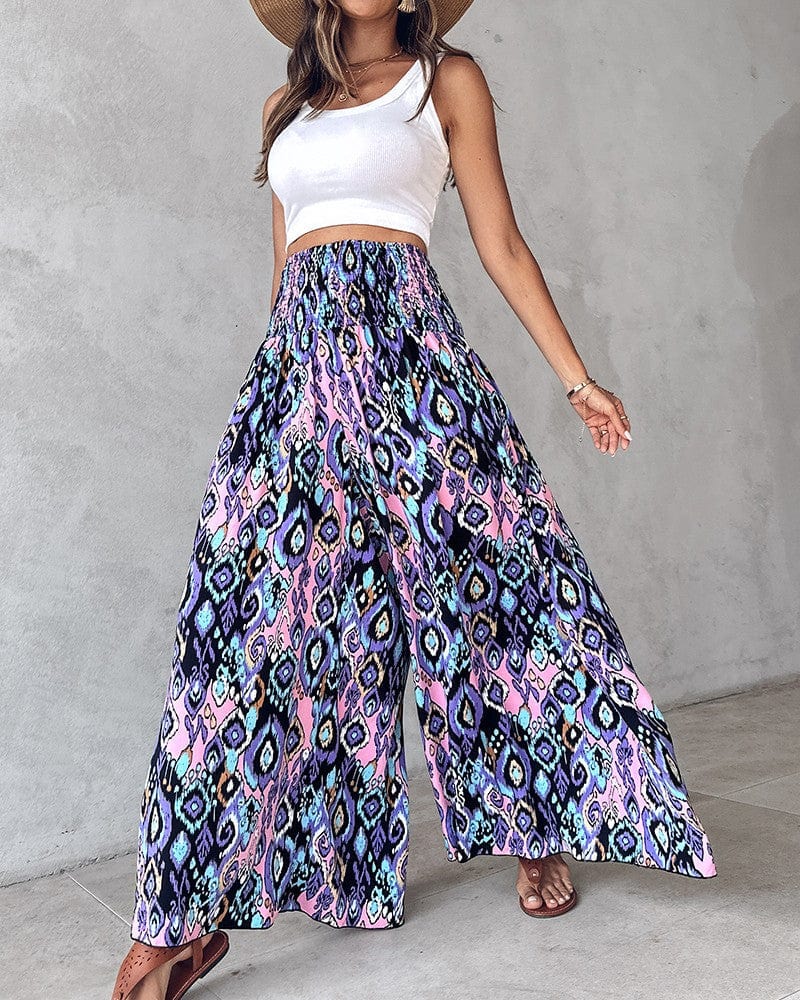 Pantalon Large Taille Haute - Femme - Karvya