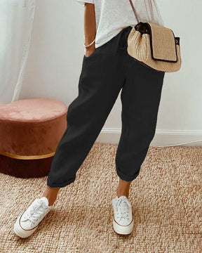 Pantalon Taille Haute - Femme - Elsera
