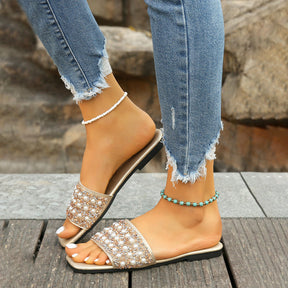 Chaussons Décontractées en Perles - Femme - Pélora
