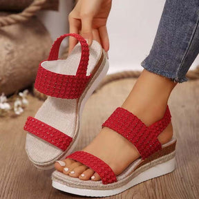 Sandales Compensées Décontractées - Femme - Solina