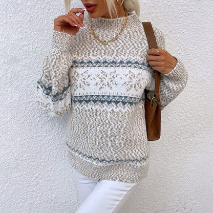 Zippé Pull Col Montant - Bean - Lurelia