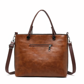 Sac en Cuir Vintage à Bandoulière - Femme - Vintessa
