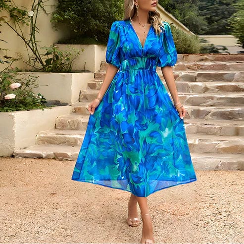 Elegant midi-kjole i polyester – Dame – Céline