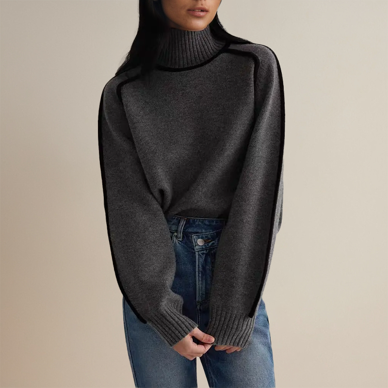 Pull Os cionn Méid Col Roulé - Bean - Scarella