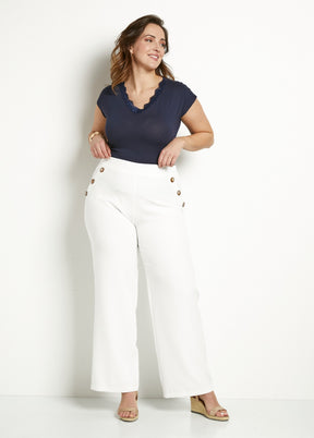 Pantalon Uni Fluide - Femme - Saylen