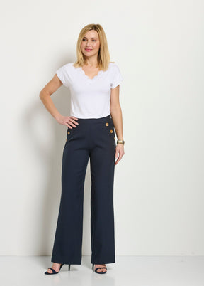 Pantalon Large Uni - Femme - Solyana